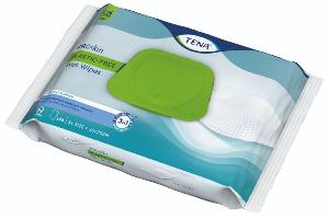 Lingettes imprégnées TENA WET WIPES PLASTIC-FREE