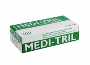 Gants d'examen nitrile Soft non poudrés non stériles Medi-Tril Soft Medistock