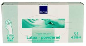 Gants d'examen latex poudrés non stériles - Abena Frantex