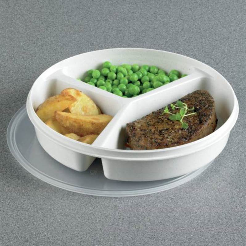 Assiette ergonomique compartimentée Universmedical.fr