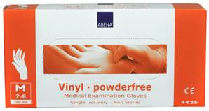 Gants d'examen vinyle non poudrés non stériles - Abena Frantex