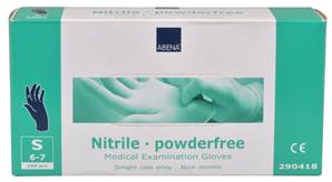 Gants d'examen nitrile non poudrés non stériles - Abena Frantex