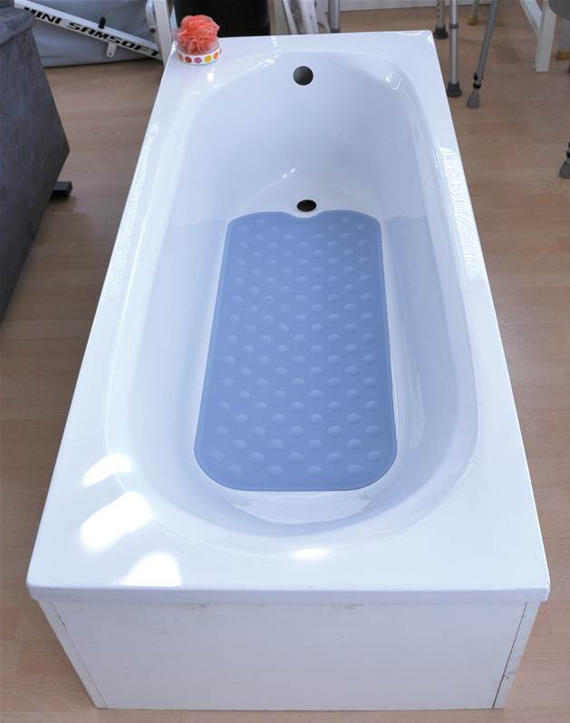 Tapis Baignoire Antidérapant Basvii 100x40cm - 300 Ventouses PVC Lavable